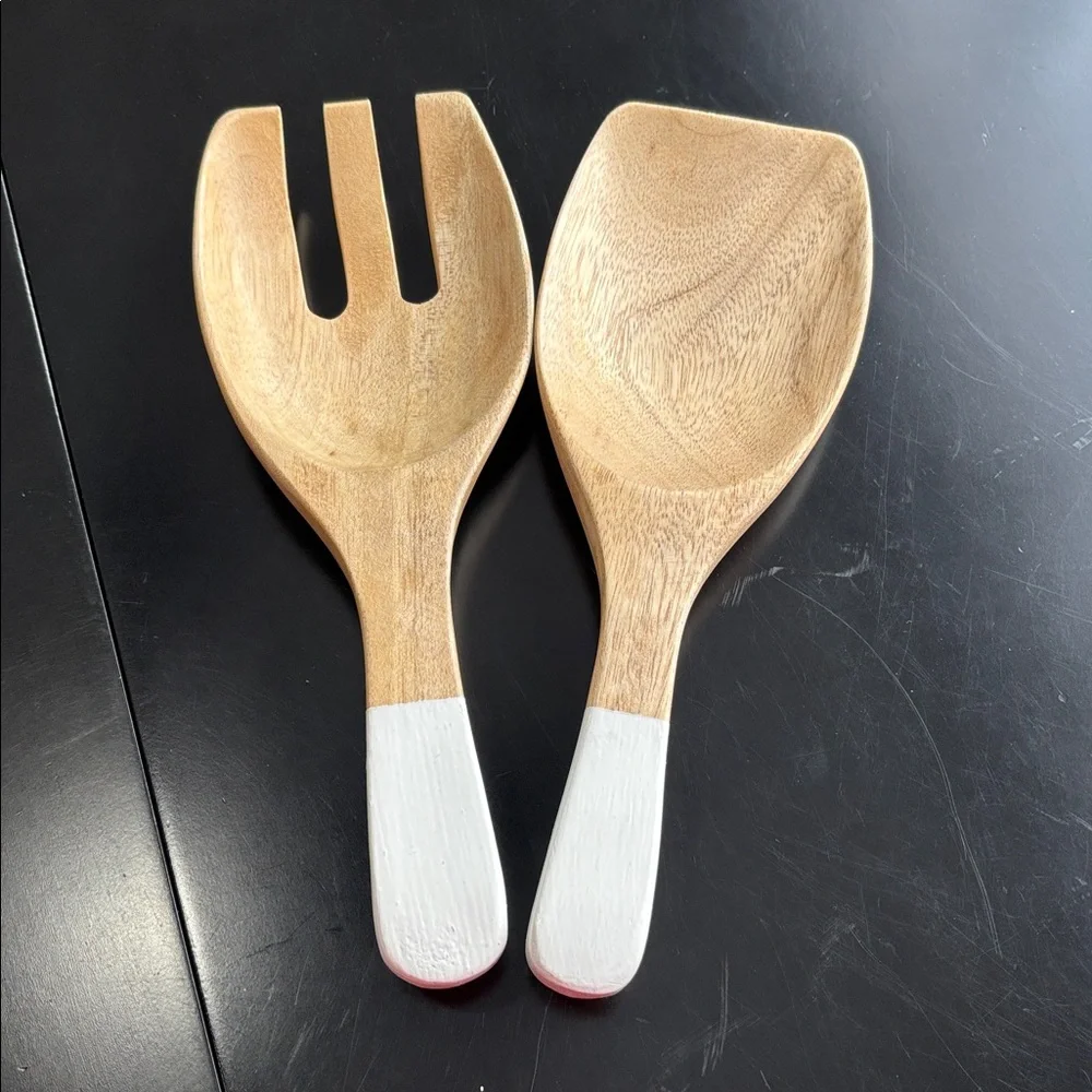 Wood Salad Server Set by Lamb & Co